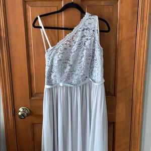 Sz 14 David’s bridal one shoulder lace dress
